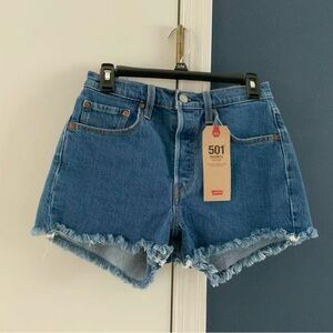 Levi 501 high rise shorts